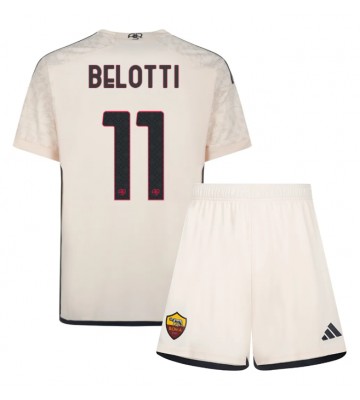 AS Roma Andrea Belotti #11 Udebanesæt Børn 2023-24 Kort ærmer (+ korte bukser)